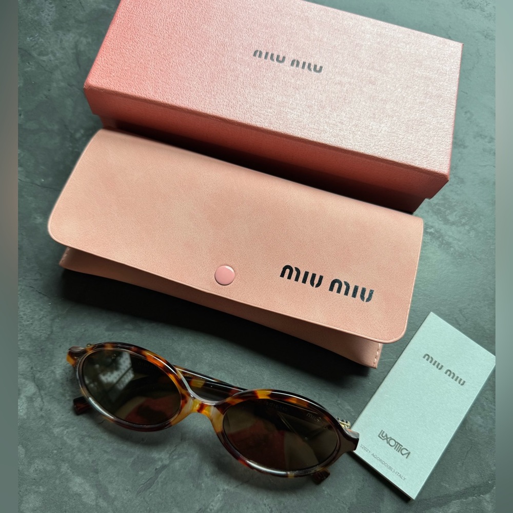 Miu Miu Brown Tortoise Sunglasses
